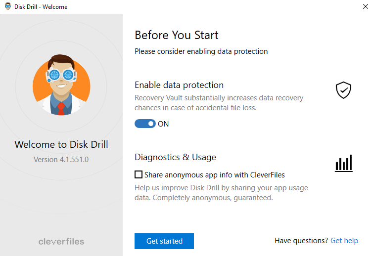 Disk Drill Enable Data Protection