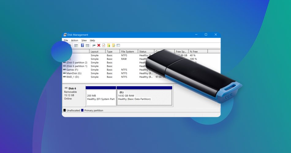 RAW USB Drive Recovery